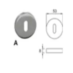 Rosaces d’entrées BB ronde L&L Home+ inox brossé Rosaces d’entrées BB ronde L&L Home+ inox brossé