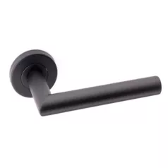 Poignée sur rosace L90° Sydney L&L Home+ laqué noir Poignée sur rosace L90° Sydney L&L Home+ laqué noir