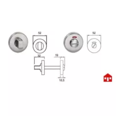 Garniture WC inox L&L Home Garniture WC inox L&L Home