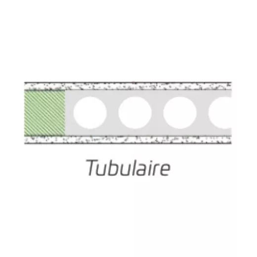 Feuille de porte tubulaire prépeinte pour Kit